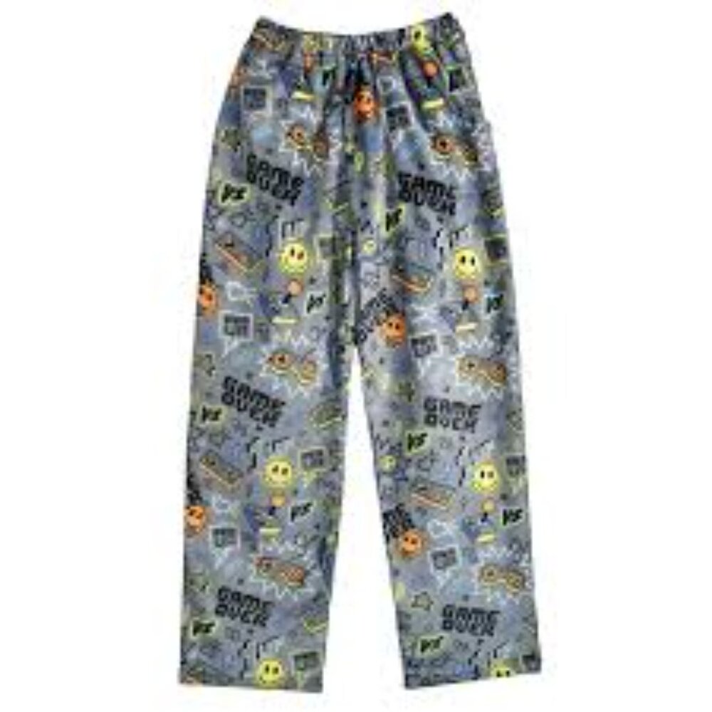 Gamer Plush Pants Super Soft Size 10 Boys Pajama Bottoms